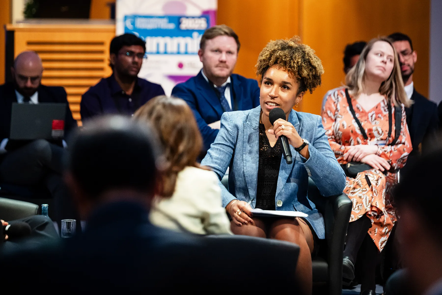Rednerin auf Podiumsdiskussion bei Fachkongress – Kongressfotografie Leipzig
